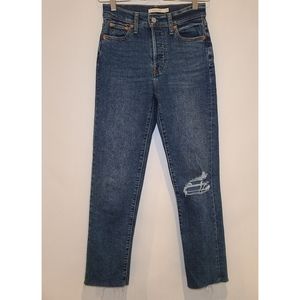 Levi's Wedgie Straight Distressed Jeans
